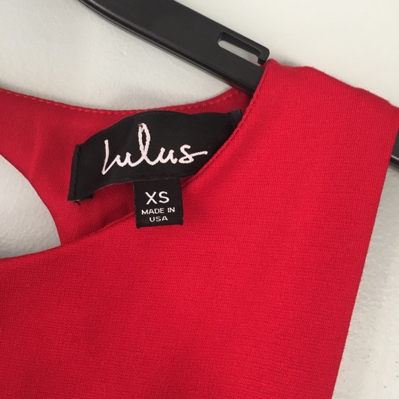 Lulus ❤️Gal about town red skater open back dress - Picture 4 of 6